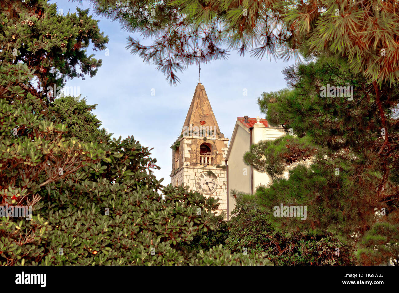 Saint Filip et Jacob church view en Dalmatie, Croatie Banque D'Images