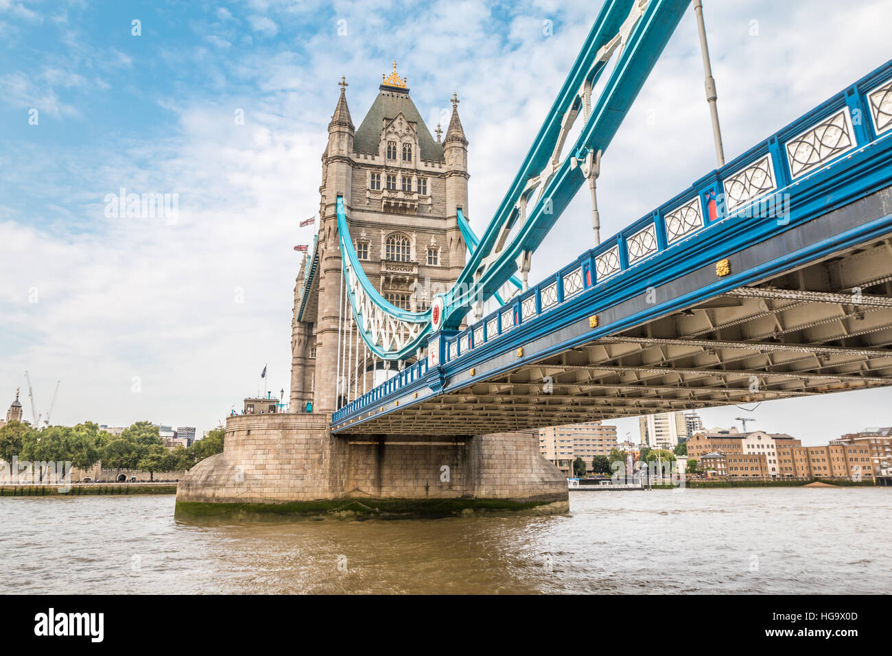 Le Tower Bridge à Londres UK Banque D'Images