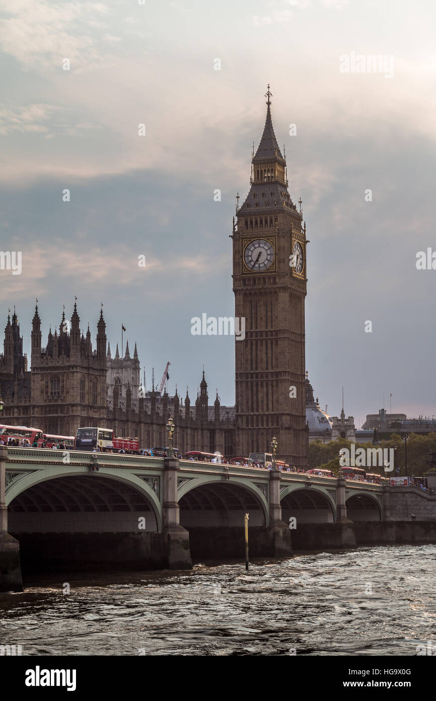 Vue sur le Big Ben à Londres Banque D'Images