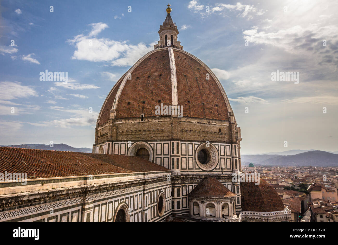 Coupole de la cathédrale de Florence en Italie Banque D'Images