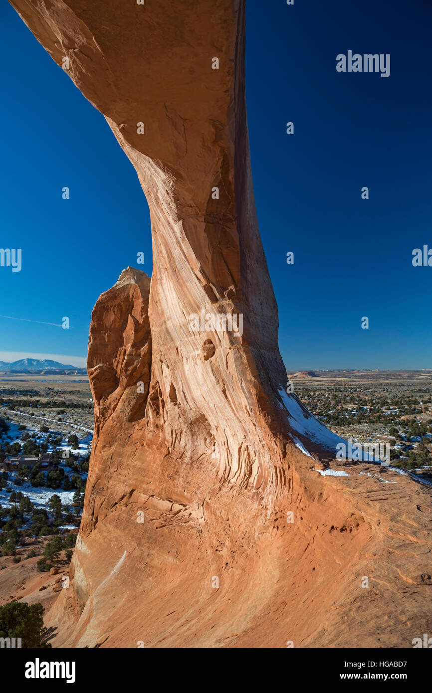 La Sal Junction, Utah - Wilson Arch. Banque D'Images