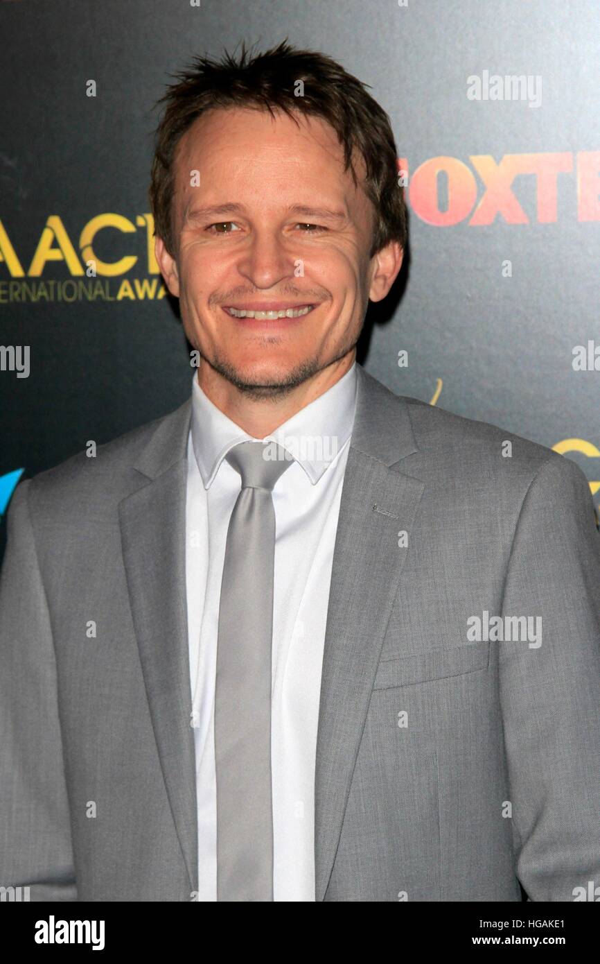 Los Angeles, CA, USA. 6 janvier, 2017. Damon Herriman aux arrivées de 6ème Académie australienne Cinema Television Awards (AACTA) International Awards, Avalon Hollywood, Los Angeles, CA 6 janvier 2017. © Priscille Grant/Everett Collection/Alamy Live News Banque D'Images