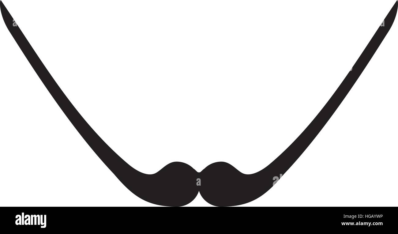 Barbe moustache Dali Illustration de Vecteur