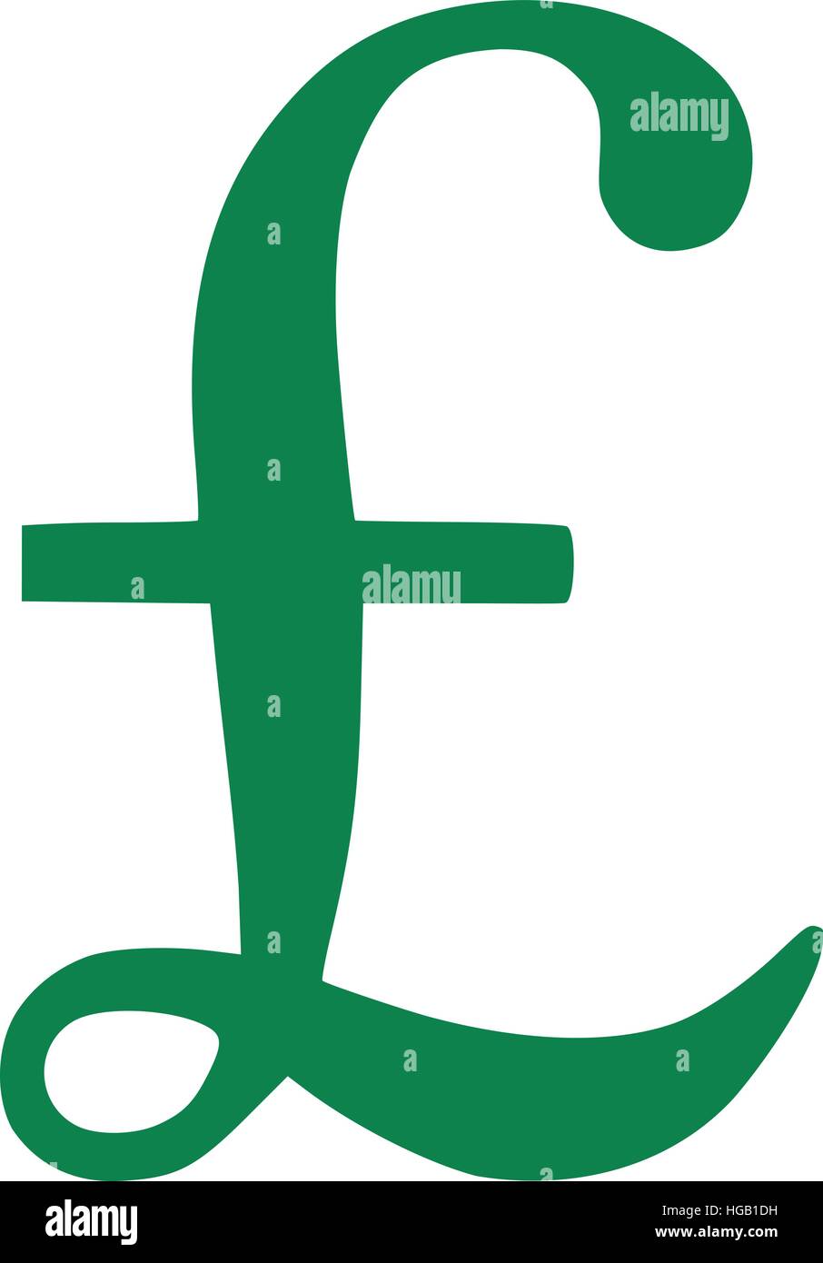 Symbole de la livre sterling Illustration de Vecteur