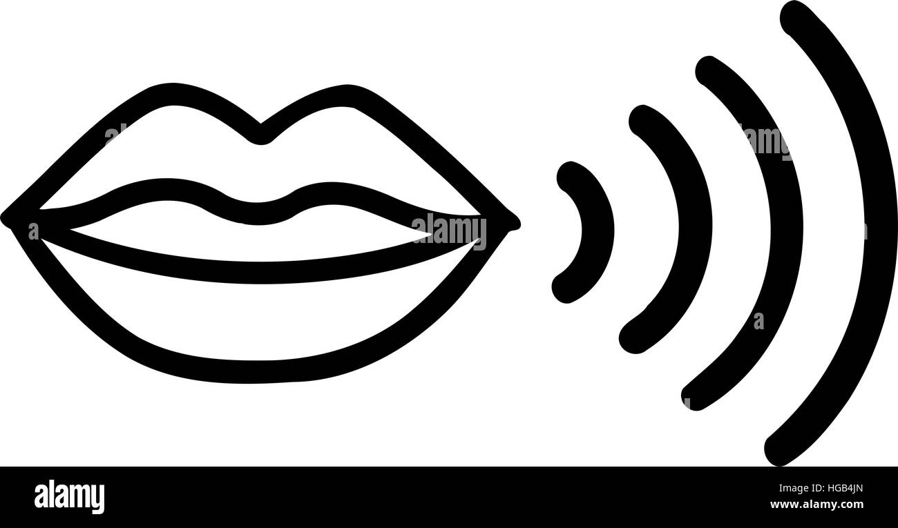 L'icône de bouche qui Illustration de Vecteur