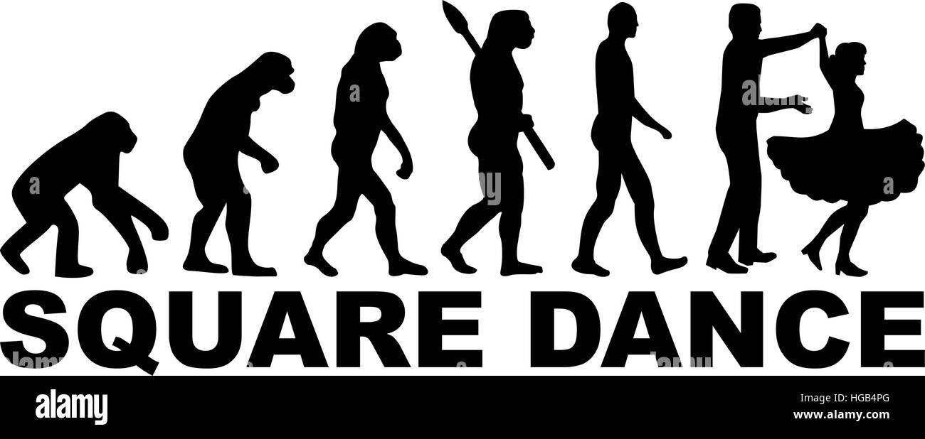 Square Dance evolution Illustration de Vecteur