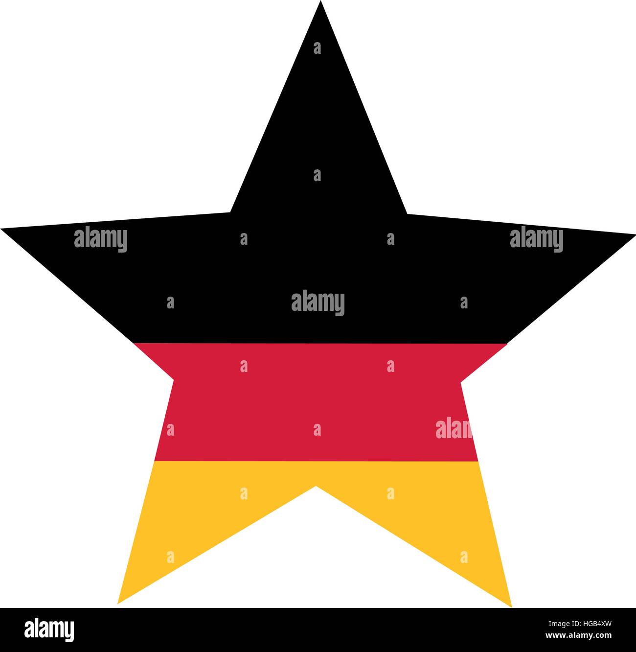 Star allemande Illustration de Vecteur