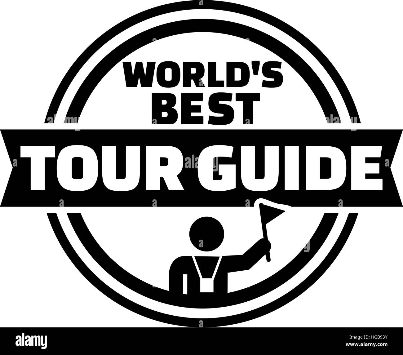 Tour guide pictogram Banque d'images vectorielles - Alamy