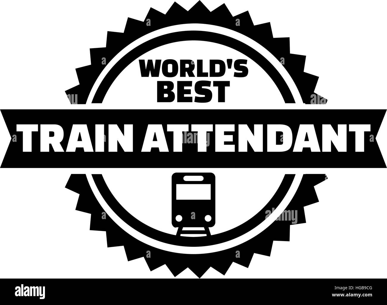 World's best bouton accompagnateur de train Illustration de Vecteur
