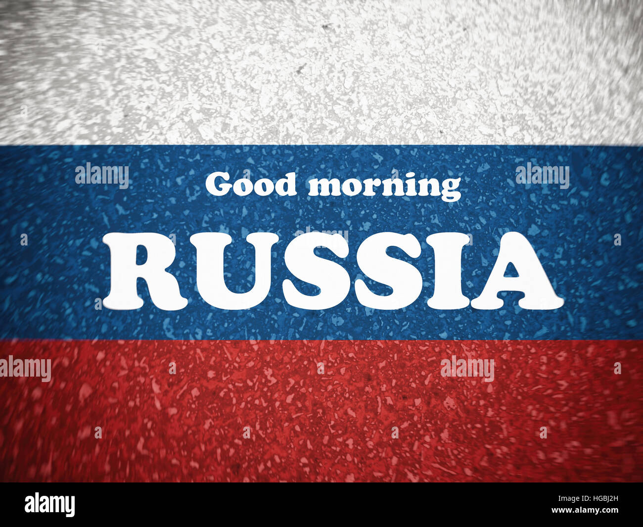 Bonjour La Russie Dun Drapeau De La Russie De La - 