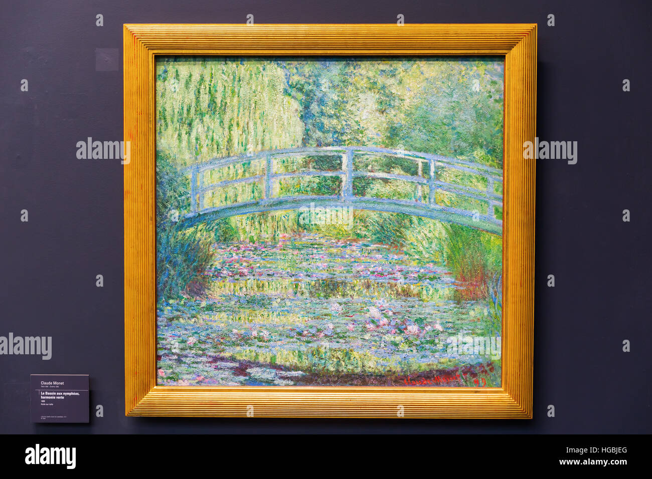 Paris, France - 19 octobre 2016 : la peinture de Claude Monet dans le Musée dOrsay, Paris. Il abrite dans l'ancienne gare d'Orsay, un beaux railway stat Banque D'Images