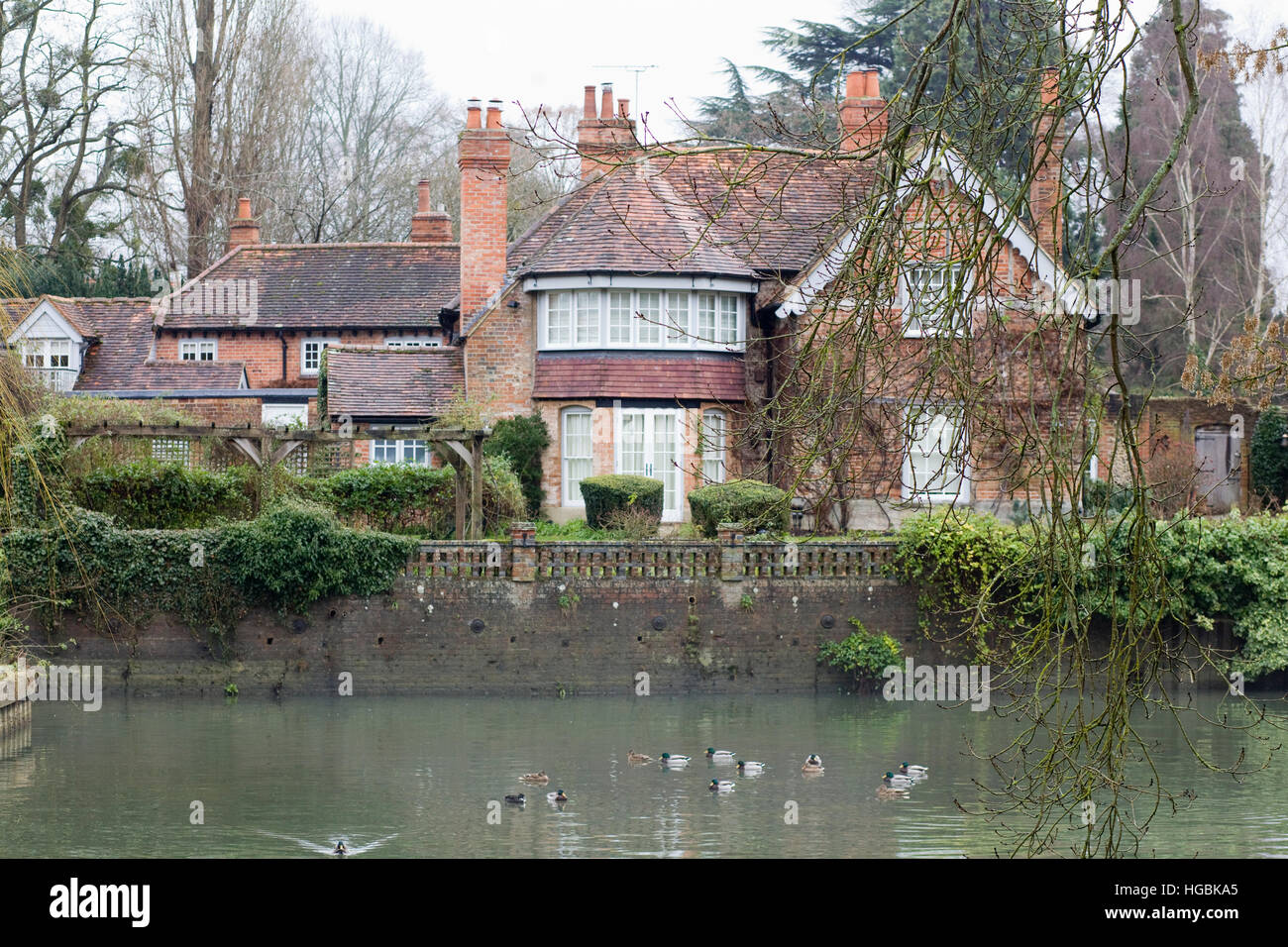 Hommages au regretté George Michael à son domicile à goring on Thames Banque D'Images