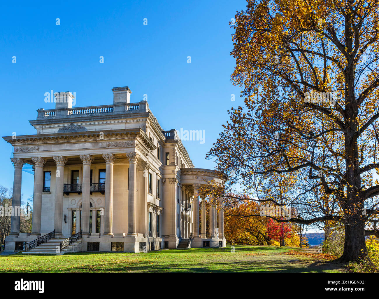 Site Historique National de Vanderbilt Mansion, Hyde Park, New York State, USA Banque D'Images