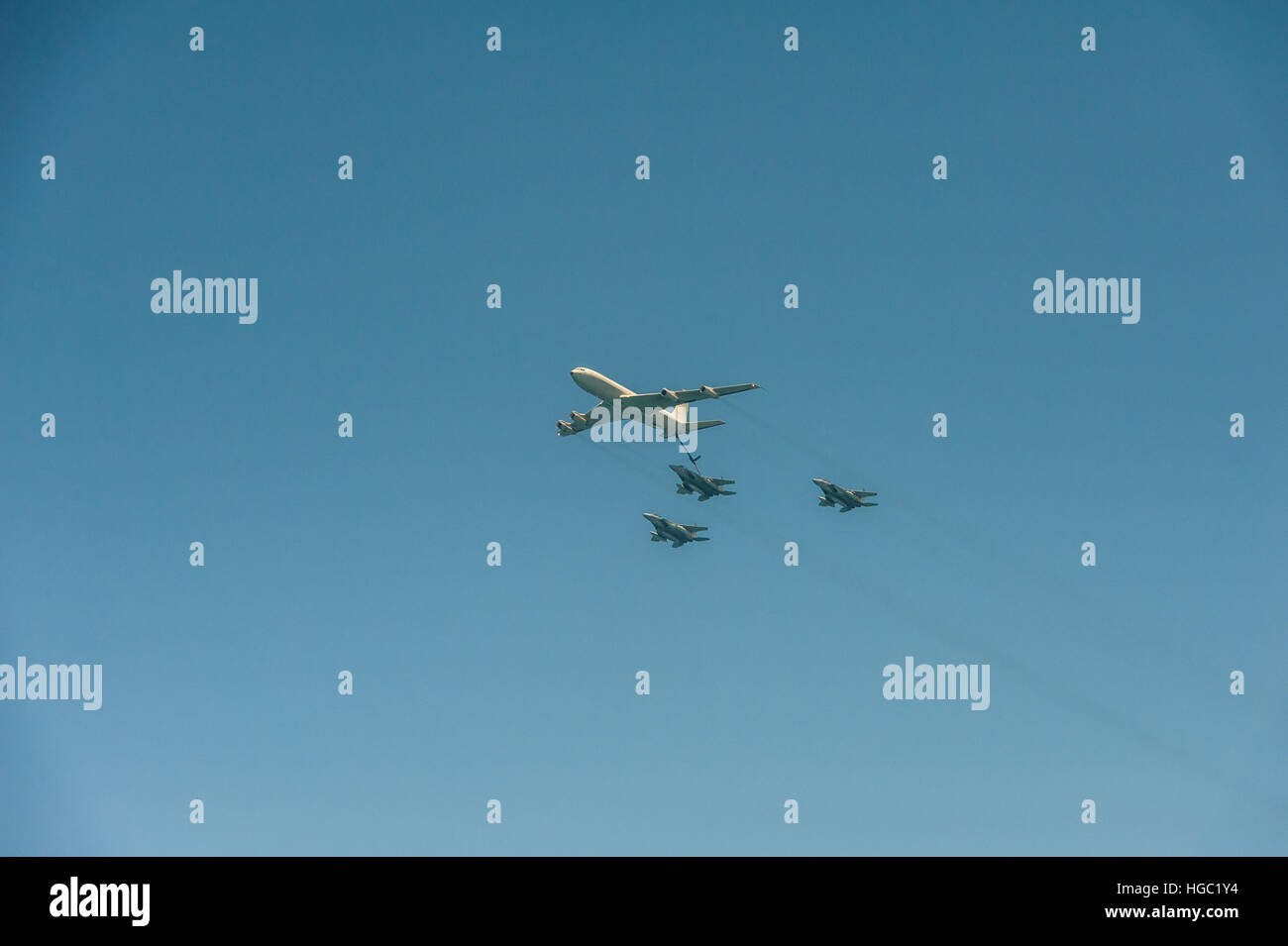 Yom Haatsmaout, jour de l'indépendance, Israël, airshow 2016 Banque D'Images