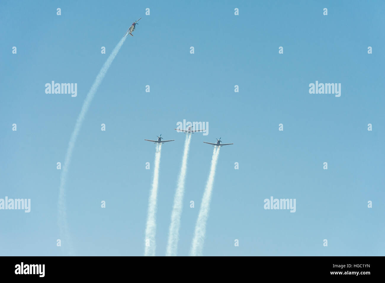 Yom Haatsmaout, jour de l'indépendance, Israël, airshow 2016 Banque D'Images