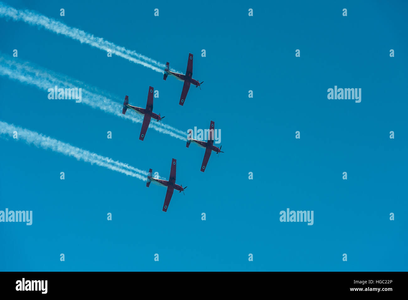 Yom Haatsmaout, jour de l'indépendance, Israël, airshow 2016 Banque D'Images