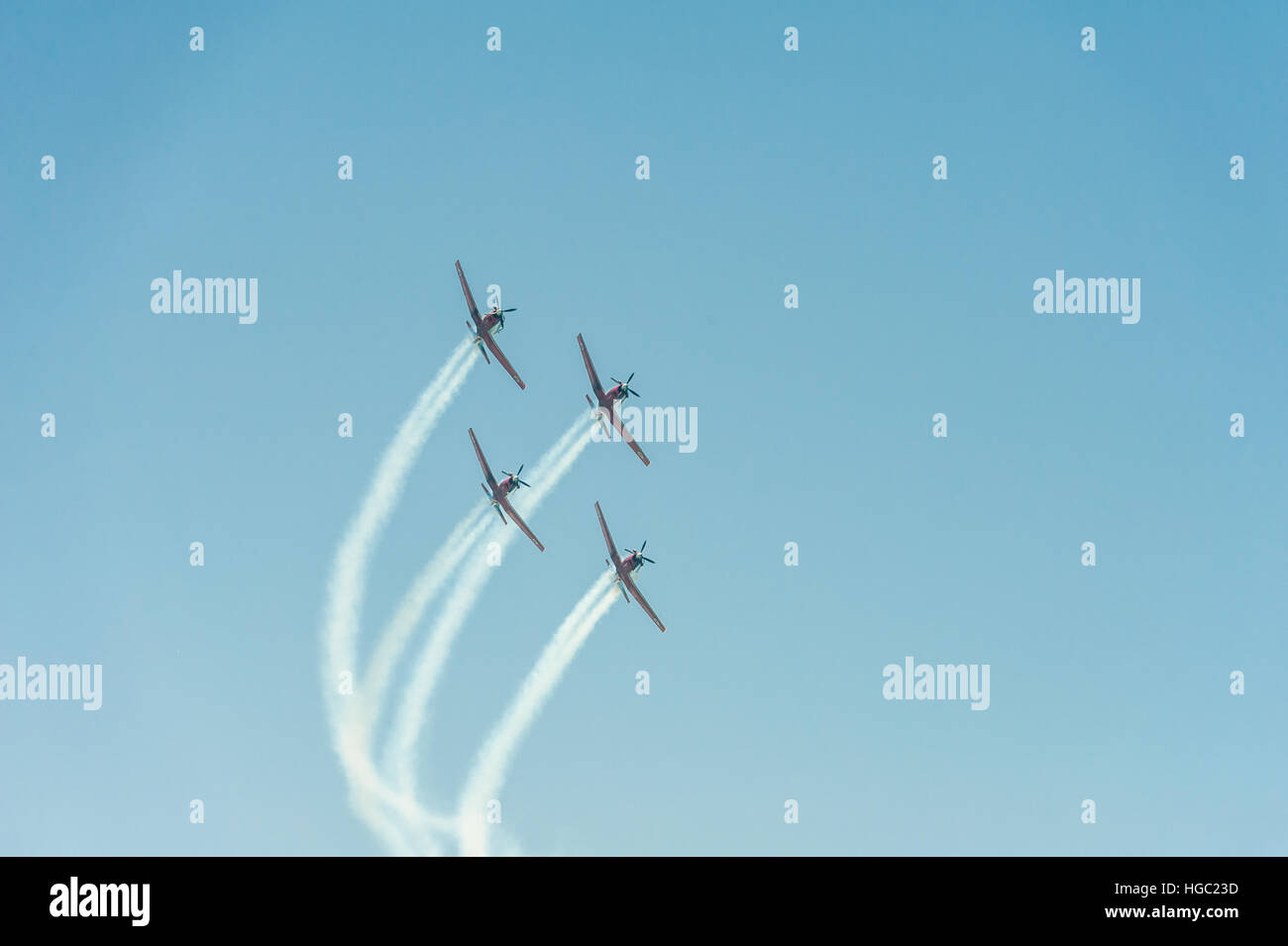 Yom Haatsmaout, jour de l'indépendance, Israël, airshow 2016 Banque D'Images