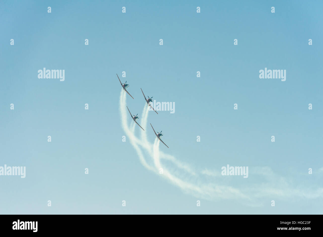 Yom Haatsmaout, jour de l'indépendance, Israël, airshow 2016 Banque D'Images