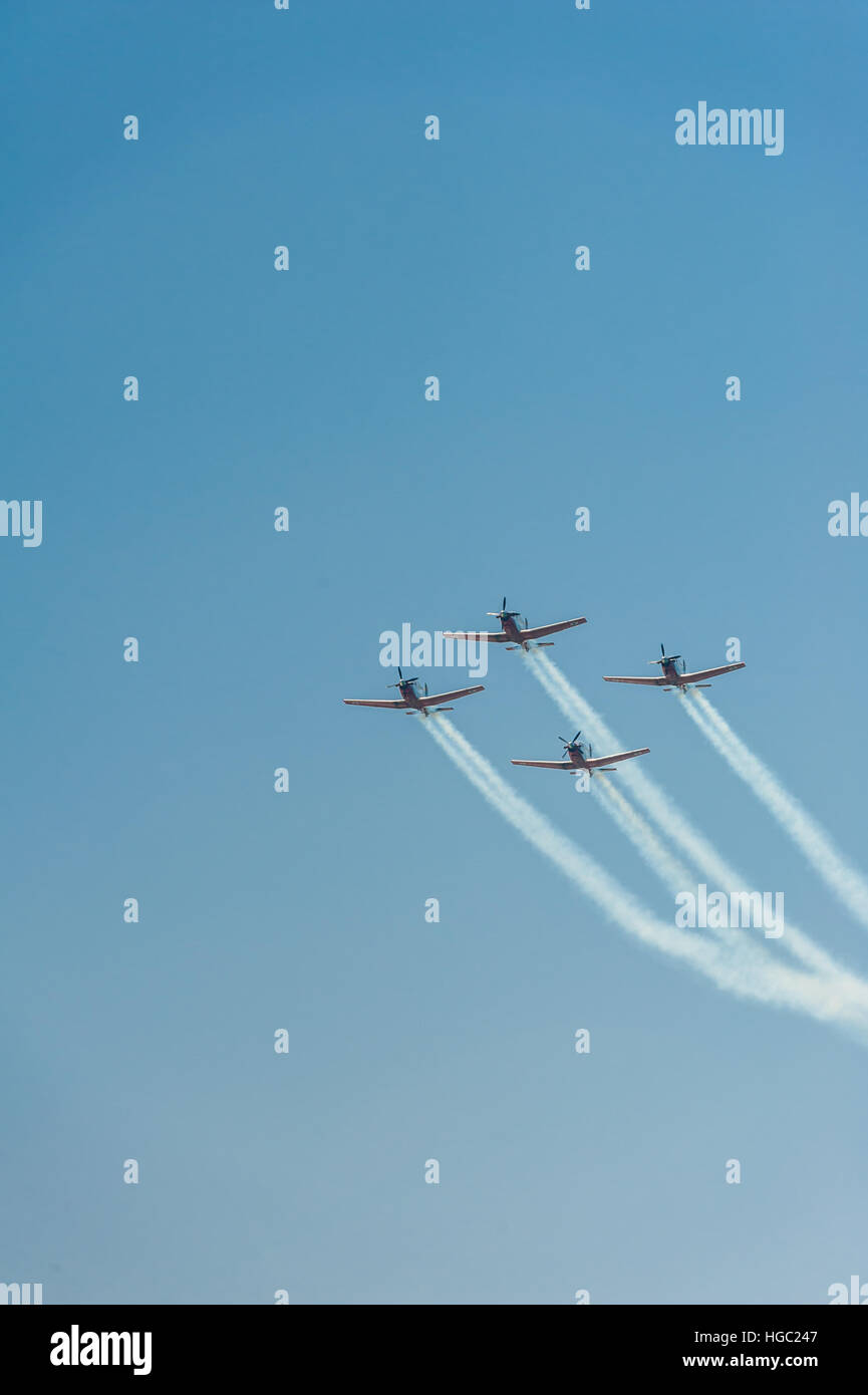 Yom Haatsmaout, jour de l'indépendance, Israël, airshow 2016 Banque D'Images