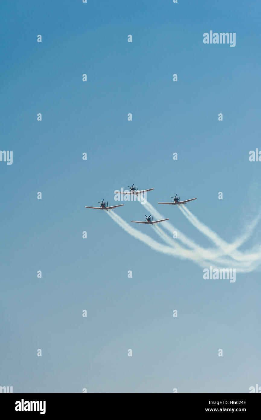 Yom Haatsmaout, jour de l'indépendance, Israël, airshow 2016 Banque D'Images