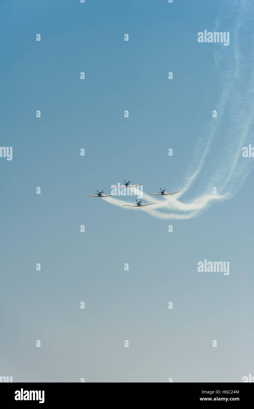Yom Haatsmaout, jour de l'indépendance, Israël, airshow 2016 Banque D'Images