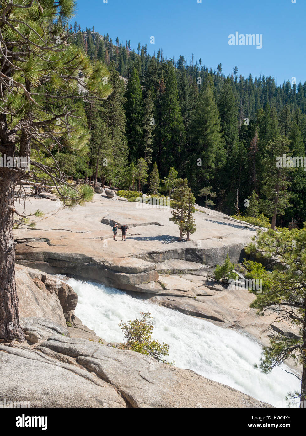 Sentier en boucle haute Sierra Banque D'Images