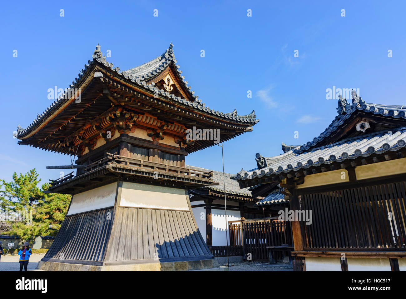 Nara, DEC 17 : l'historique d'Horyu Ji (Temple de la florissante Law) le 17 DEC 2016 à Nara, Japon Banque D'Images