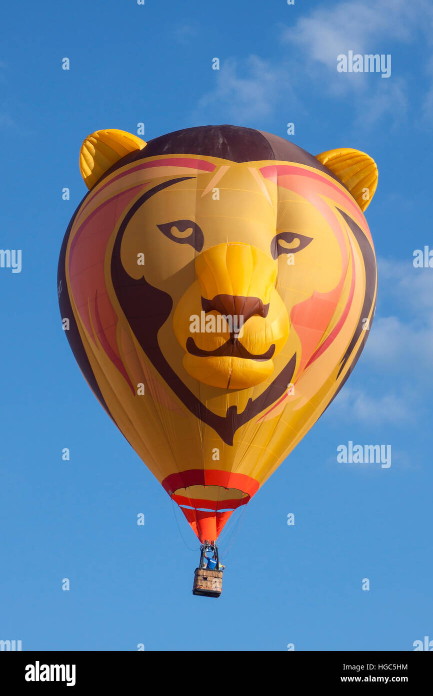 G-LEAT Longleat Ultramagic Montgolfières Lion à Bristol International Balloon Fiesta 2016 Banque D'Images