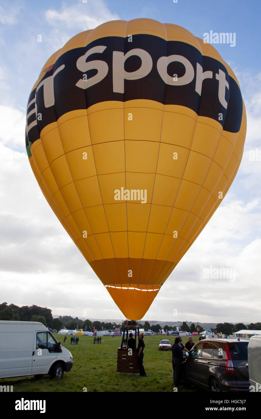 BT Sport Montgolfière Ultramagic G-CJEI à Bristol International Balloon Fiesta 2016 Banque D'Images