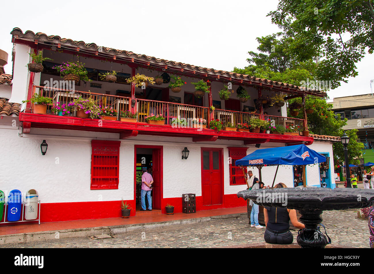 Pueblito Paisa dans Nutibara Hill, Medellin, Colombie Banque D'Images