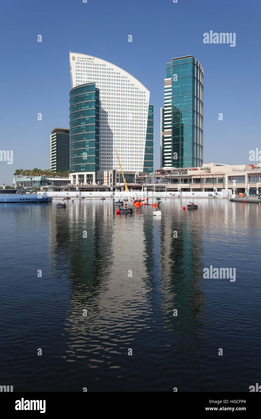 À l'hôtel Intercontinental Dubai Festival City Banque D'Images