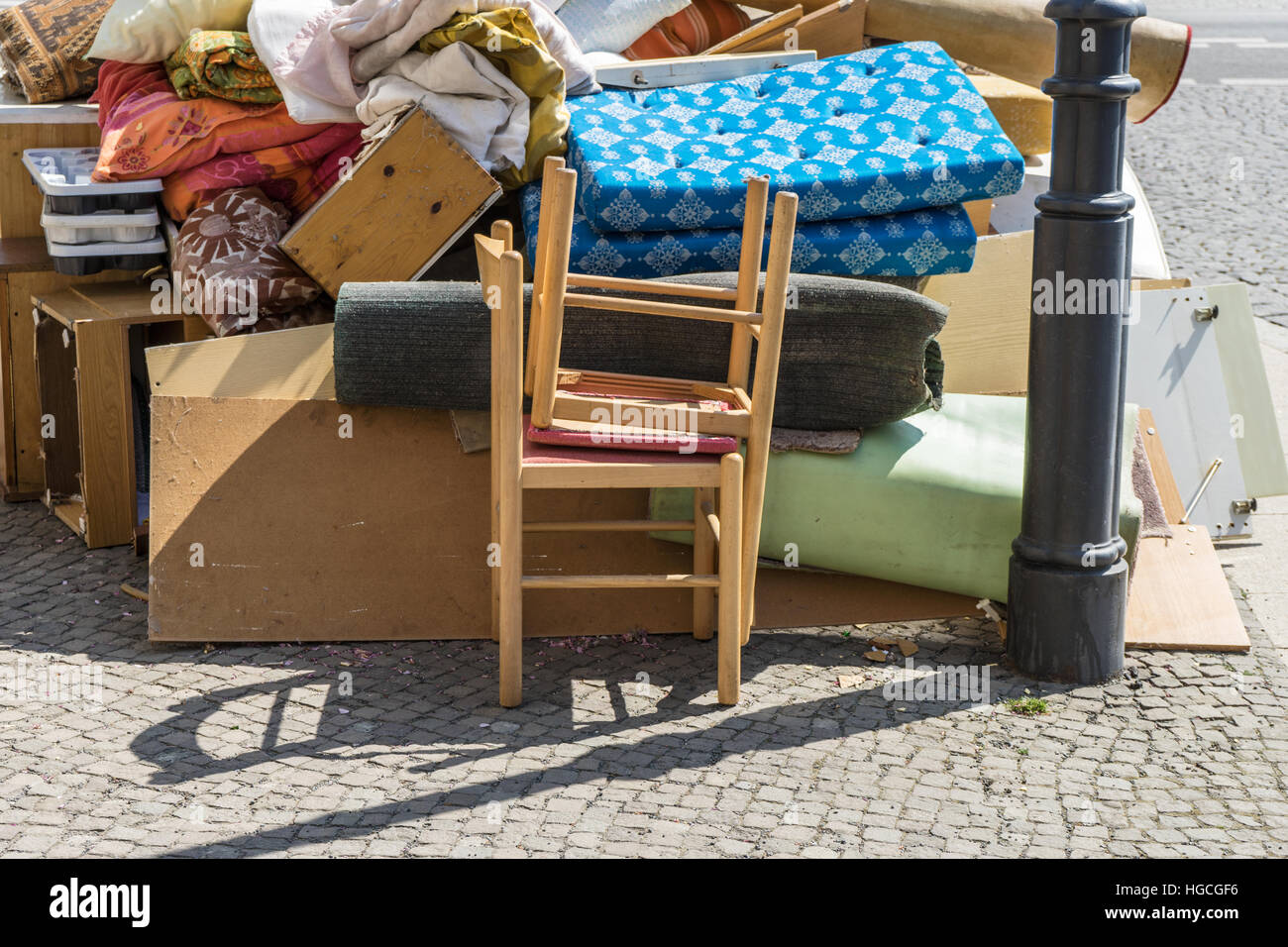 Pile de déchets encombrants Banque D'Images