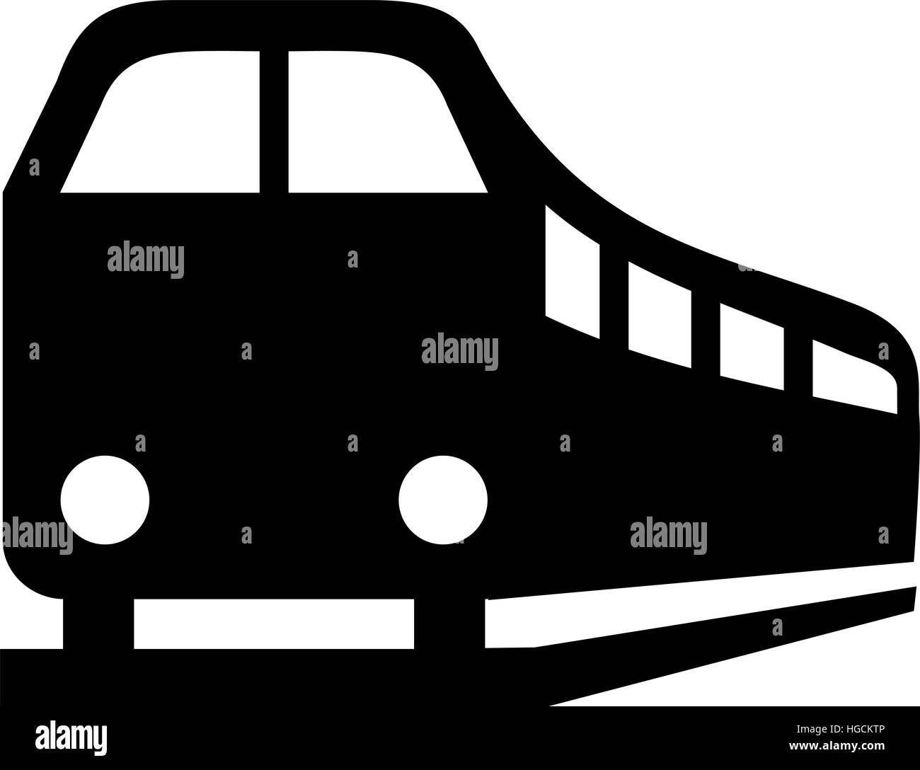 Symbole de train Illustration de Vecteur