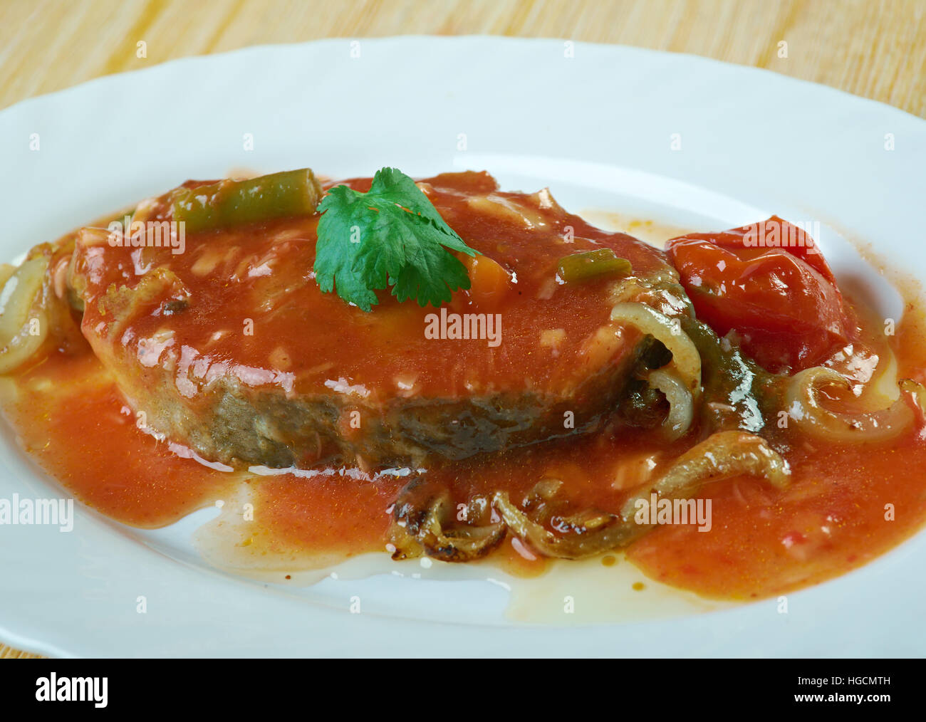 Kabkabou tunisien - sauce de poisson traditionnel Tunisien Banque D'Images