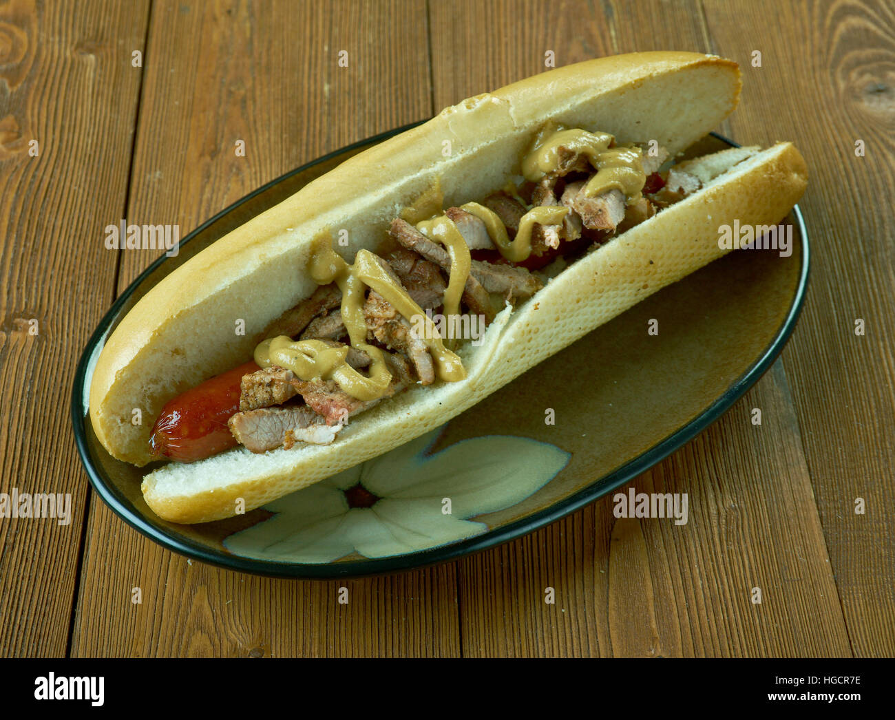 Coney Island classic hot dog American "iner" Banque D'Images