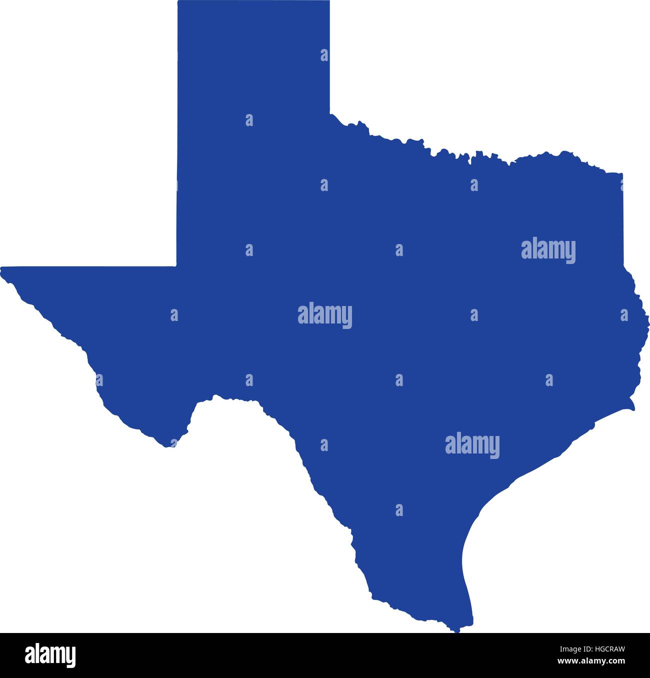 Carte d’état de Texas Illustration de Vecteur