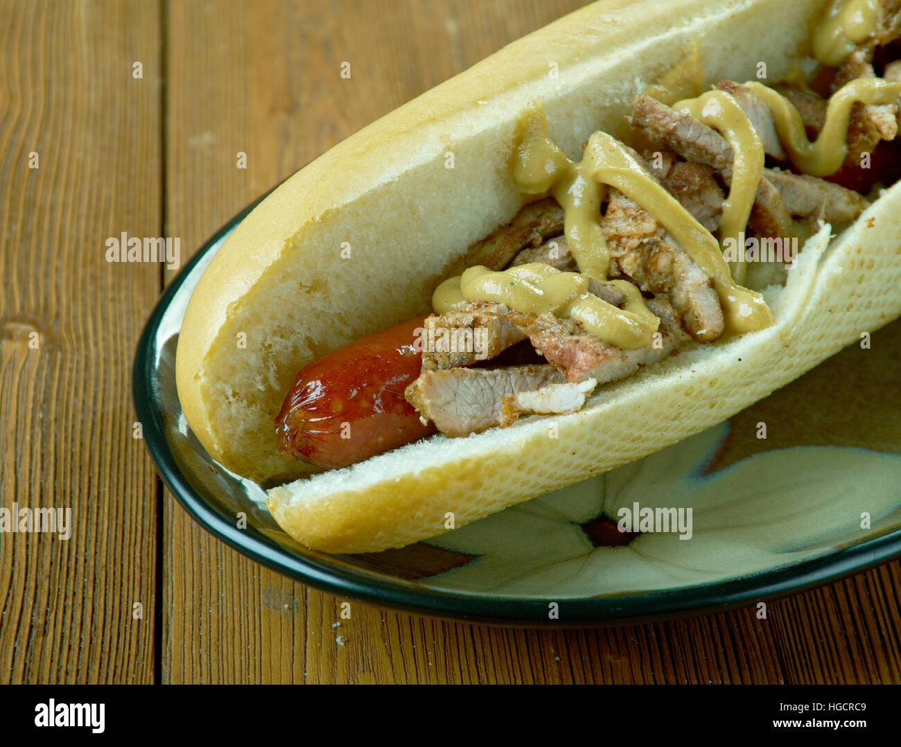 Coney Island classic hot dog American "iner" Banque D'Images
