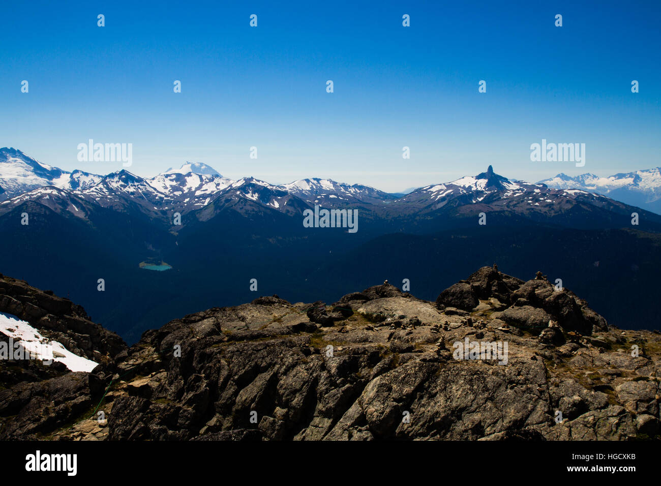 Les montagnes de la côte de la Colombie-Britannique Banque D'Images