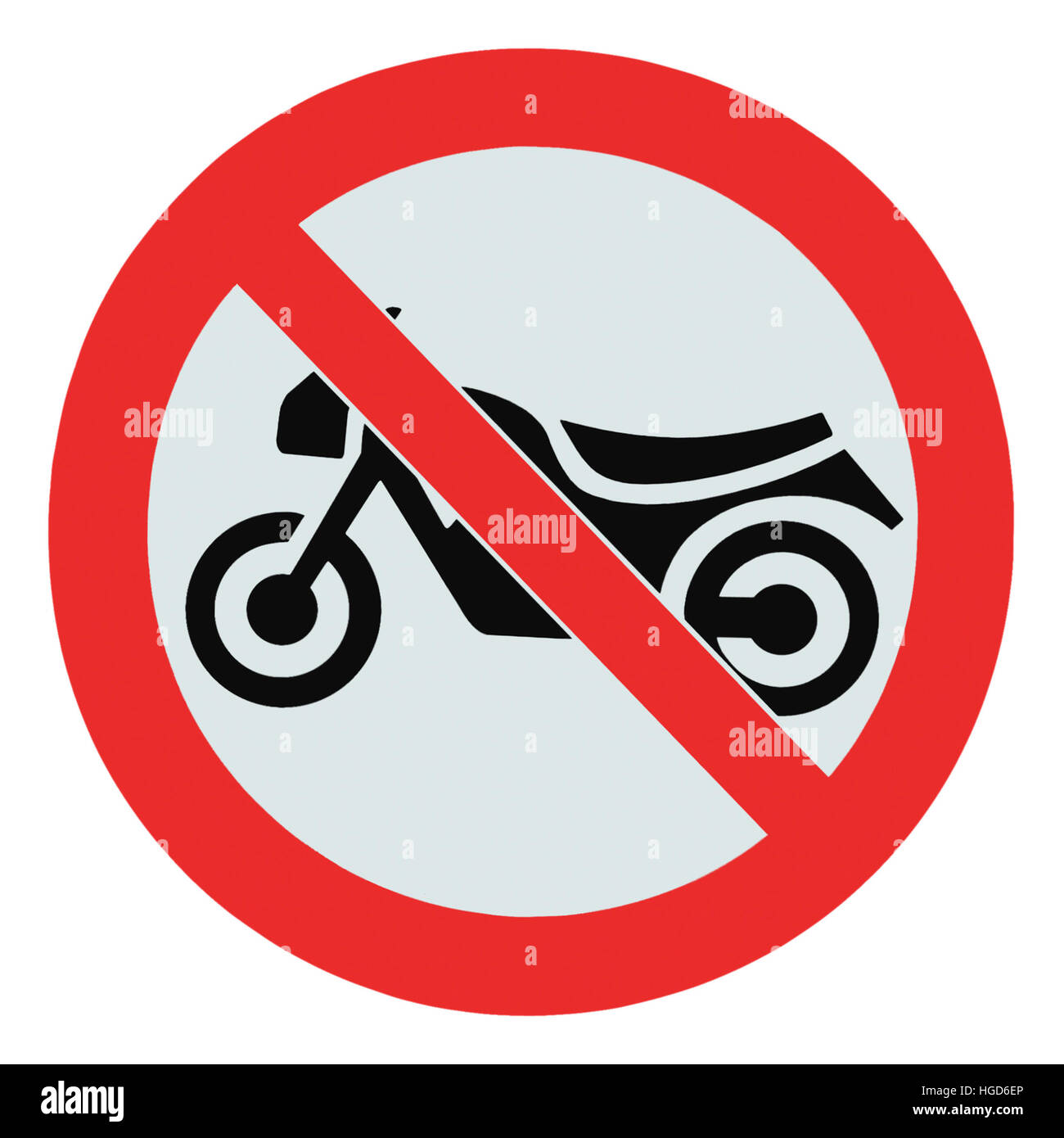 Aucun signe de moto, isolés aucun vélos autorisés interdiction signalisation  zone macro icône libre Photo Stock - Alamy