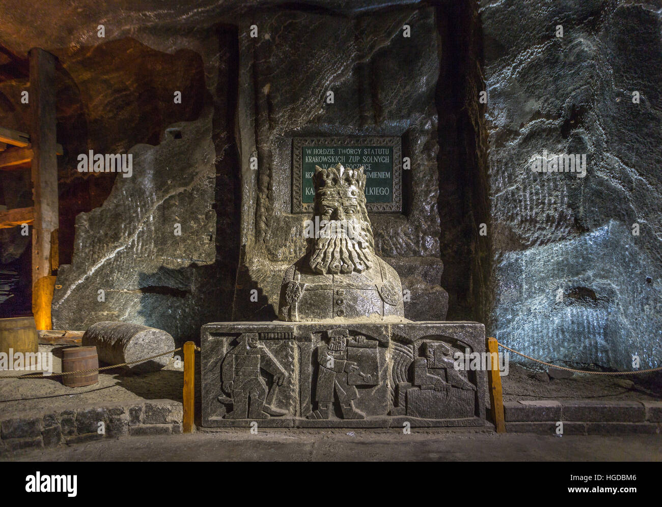 Mines de sel de Wielizka, Pologne Banque D'Images