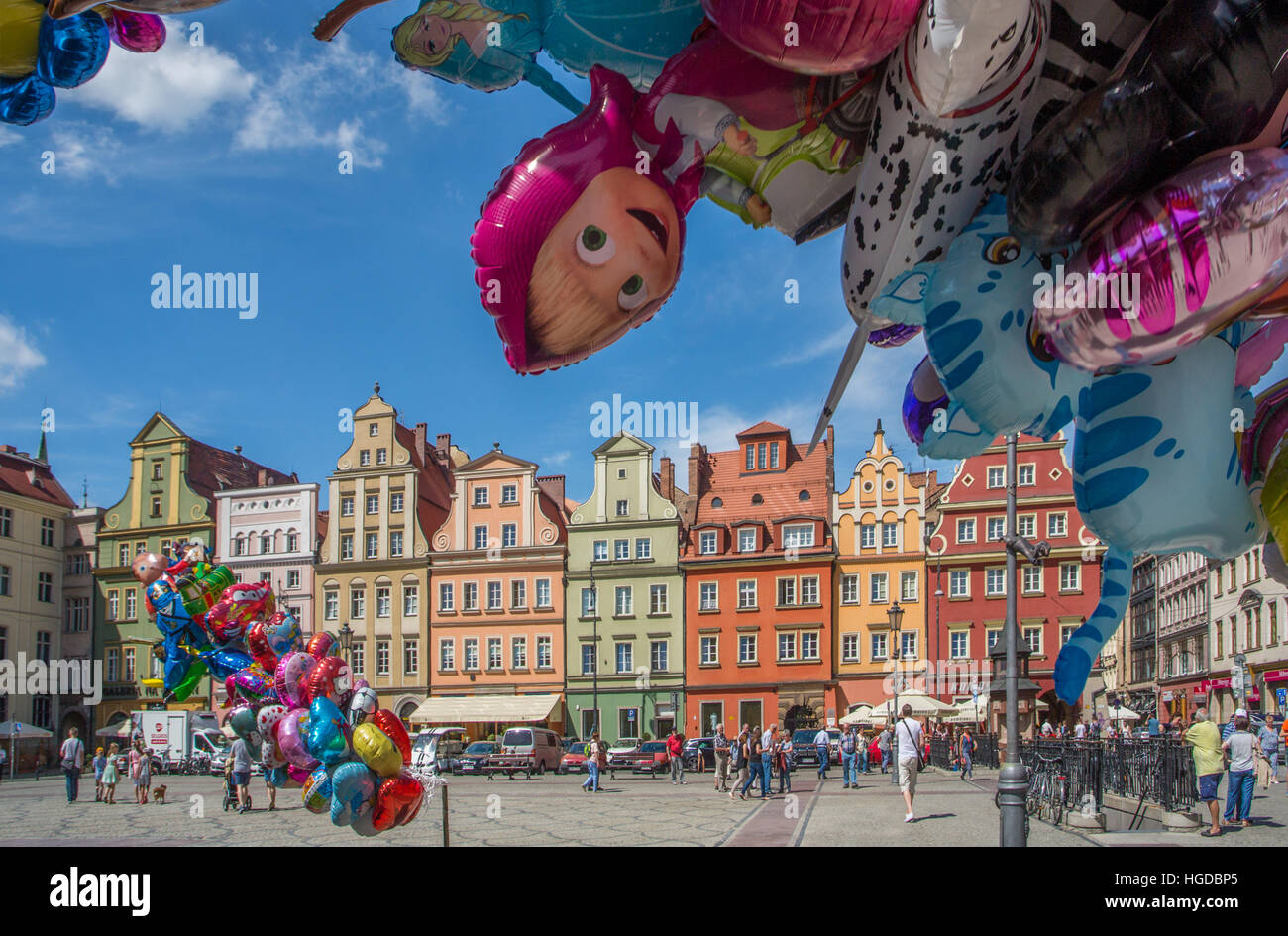 Solny Square dans la ville de Wroclaw Banque D'Images