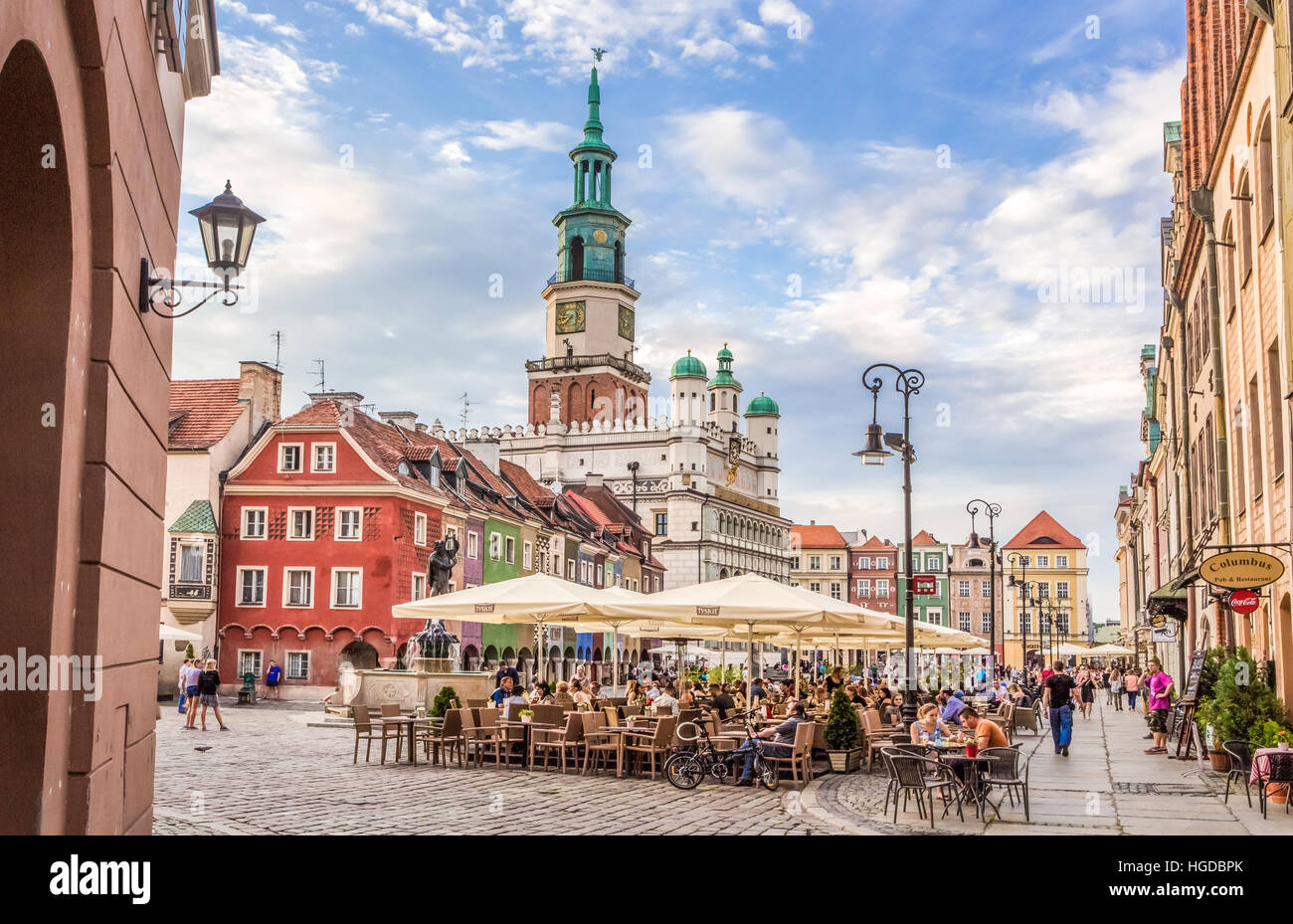 Place de la vieille ville de Poznan City Banque D'Images