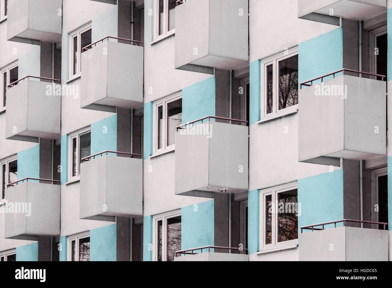 Extérieur de l'immeuble, concept immobilier - appartements Banque D'Images