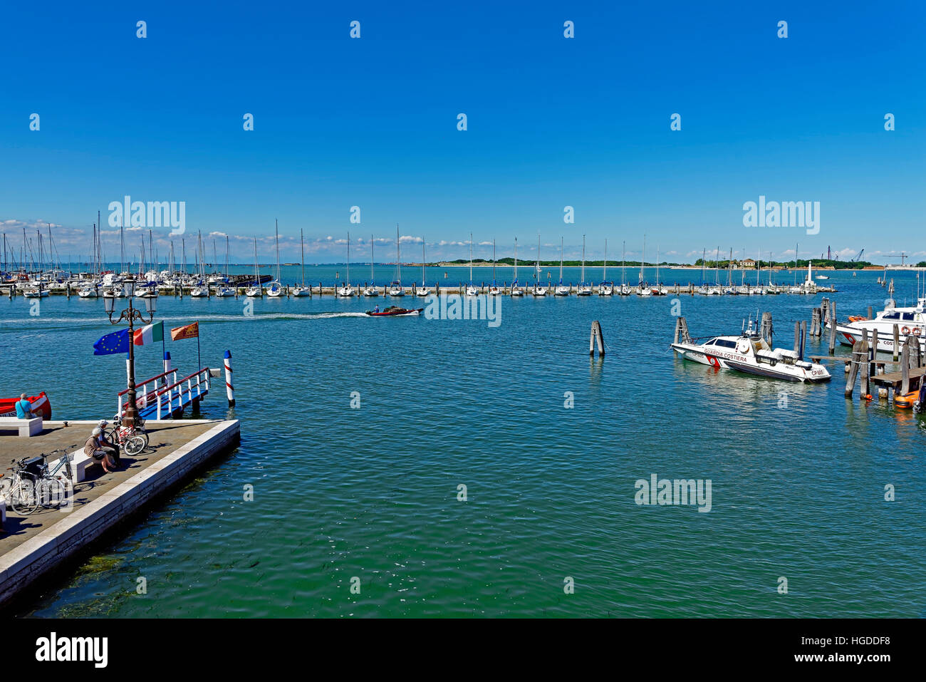 Chioggia, port de plaisance Banque D'Images