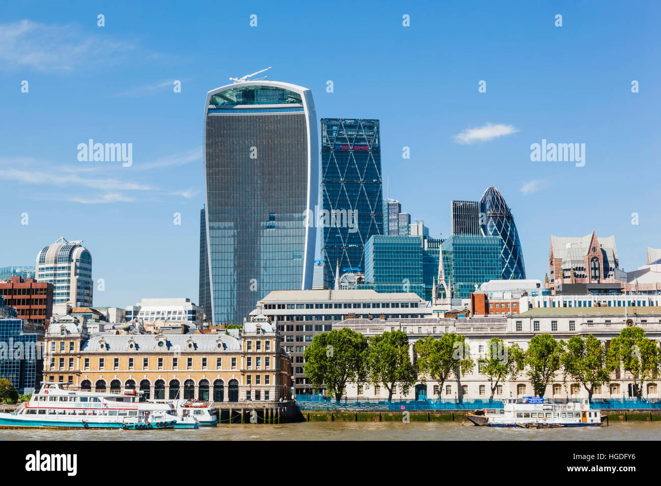 L'Angleterre, Londres, ville et Rivière Thames Banque D'Images