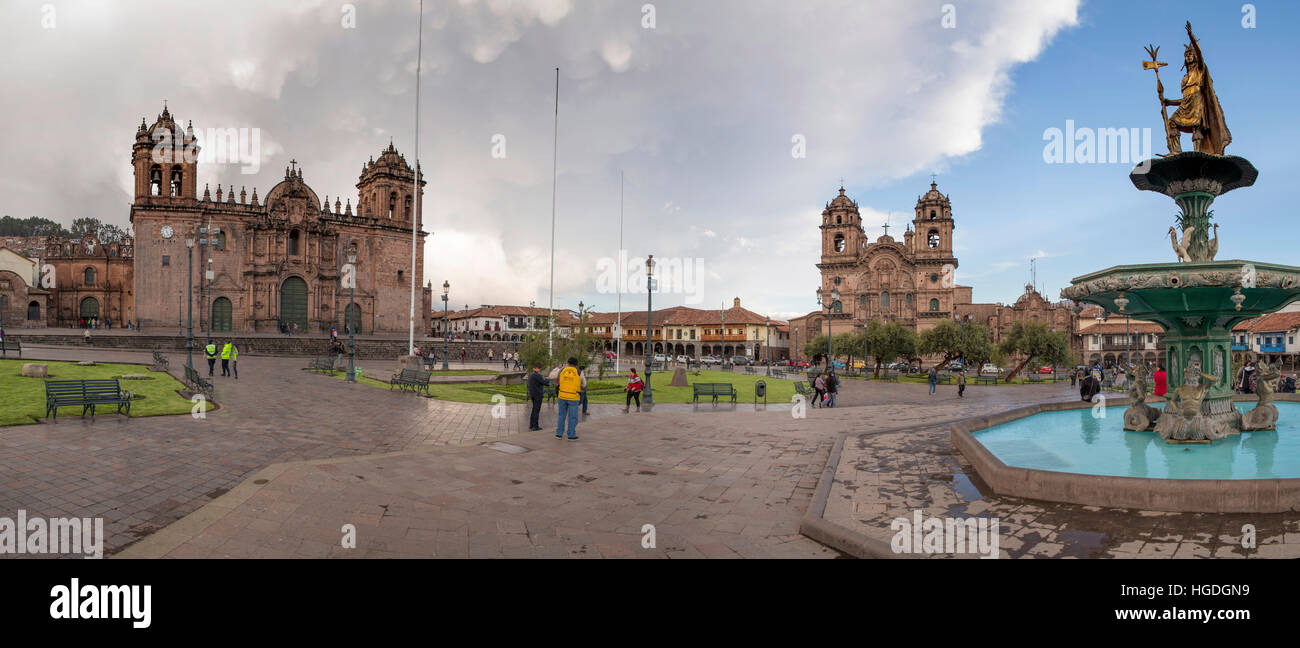 La Plaza des Armes à Arequipa, Banque D'Images
