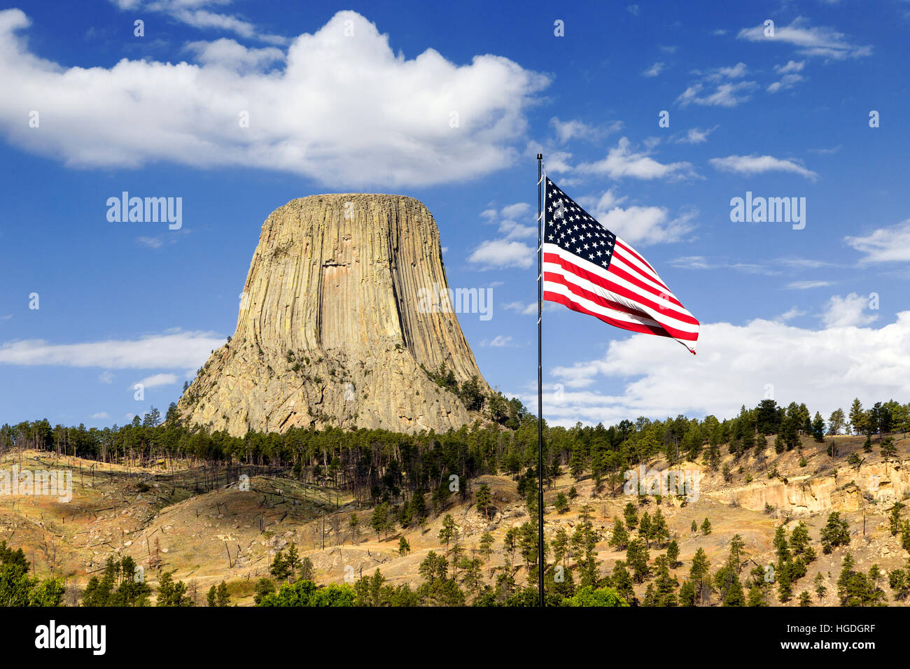 WYo2246-00...WYOMING - Devils Tower National Monument. Banque D'Images