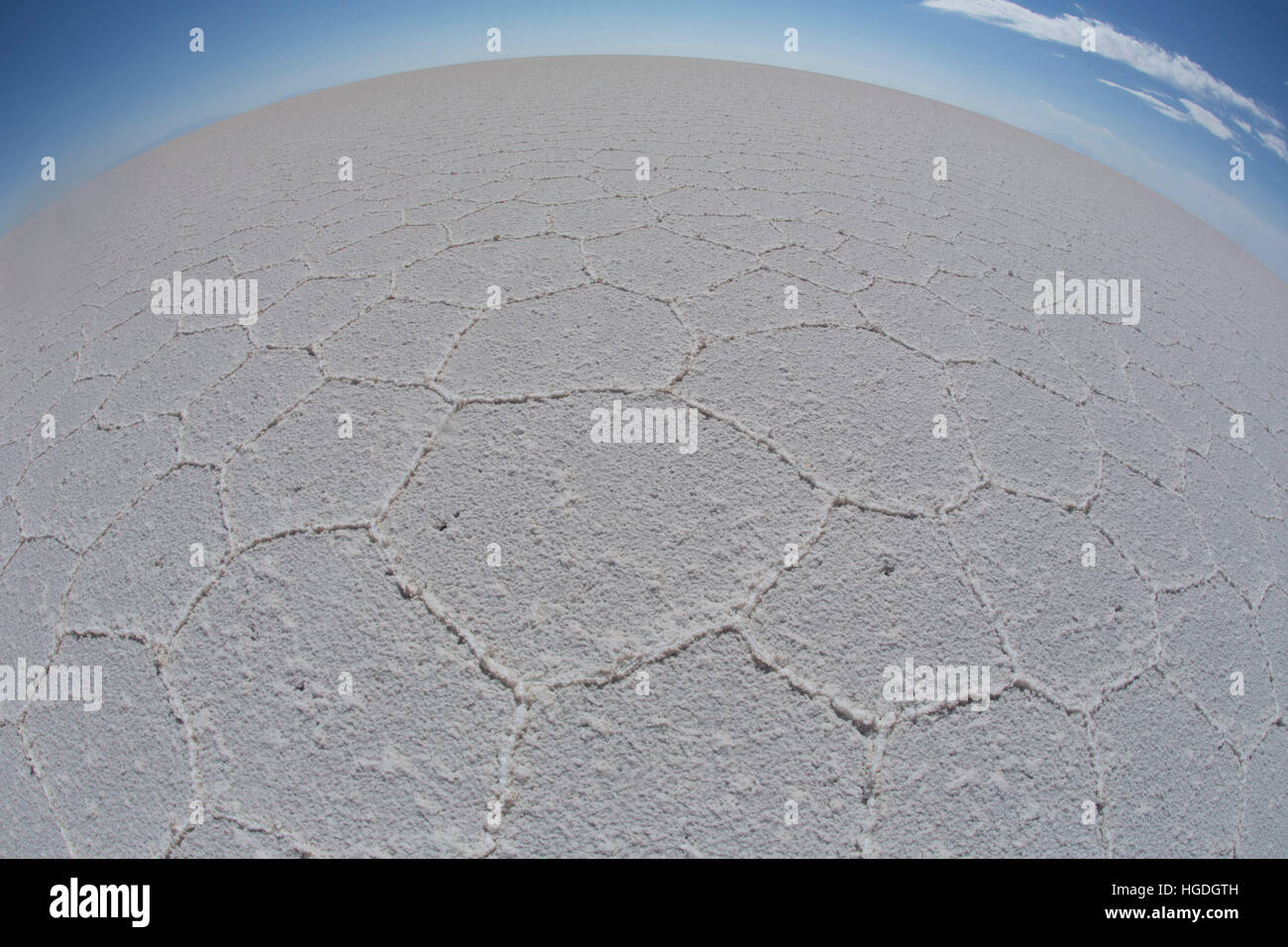 Uyuni Salt Lake Salt Lake, le plus grand de l'Amérique du Sud, Banque D'Images