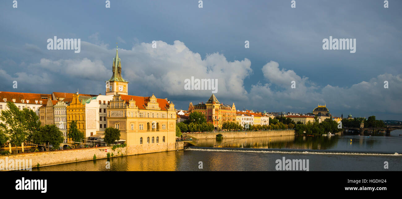 Prague, la vieille ville, tour de l'eau Banque D'Images