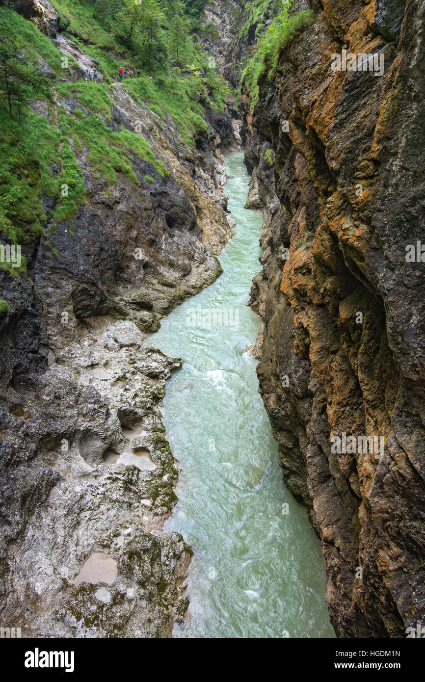 Gorge Tiefenbach en été, Kramsach, Tyrol, Autriche Banque D'Images